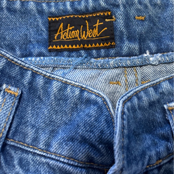 Action West Vintage 80’s Blue‎ Denim Shorts - Picture 8 of 9